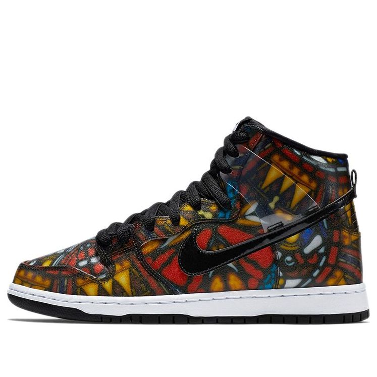 Nike Concepts x SB Dunk High 'Stained Glass'  313171-606 Antique Icons