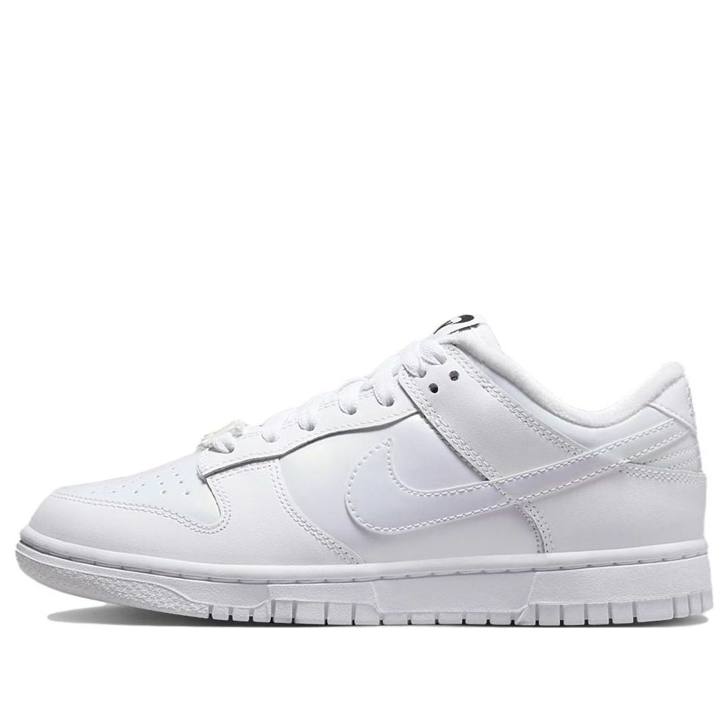 (WMNS) Nike Dunk Low 'Just Do It - White Iridescent'  FD8683-100 Signature Shoe